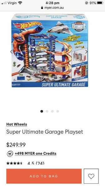 hot wheels ultimate garage myer